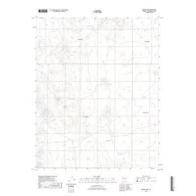 2018 Map of Bishop Lake, 2018 Print