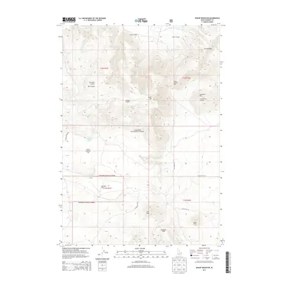 2013 Map of Bishop Mountain, 2013 Print