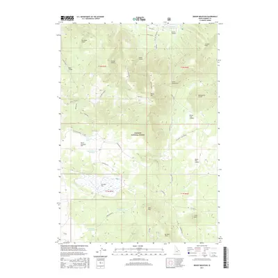 2017 Map of Bishop Mountain, 2017 Print