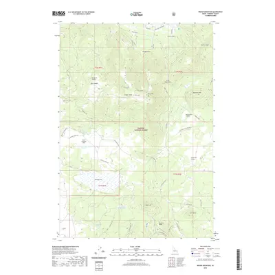 2020 Map of Bishop Mountain, 2020 Print