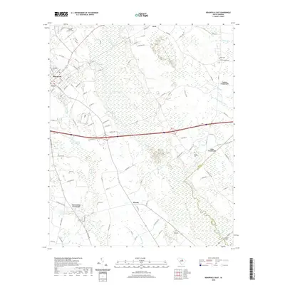 2020 Map of Bishopville East, 2020 Print