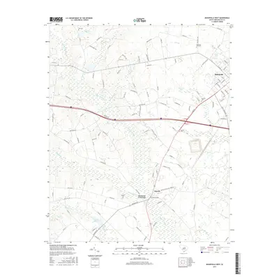 2017 Map of Bishopville West, 2017 Print