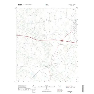 2020 Map of Bishopville West, 2020 Print