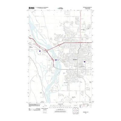 2011 Map of Bismarck, 2011 Print