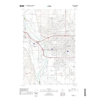 2017 Map of Bismarck, 2017 Print