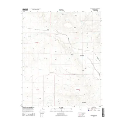 2014 Map of Bismarck Mesa, 2014 Print