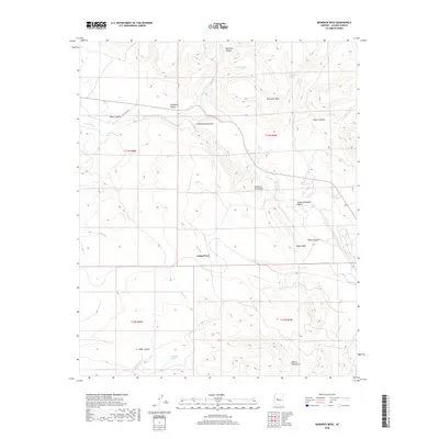 2018 Map of Bismarck Mesa, 2018 Print