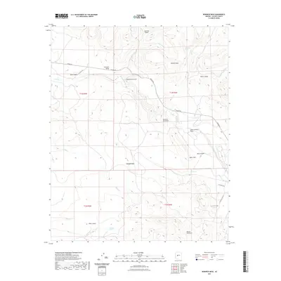 2021 Map of Bismarck Mesa, 2021 Print