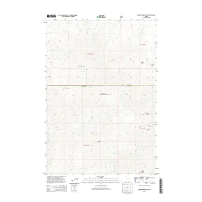 2013 Map of Bismark Mountain, 2013 Print