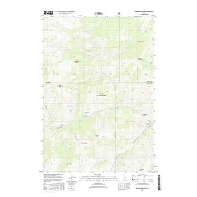 2017 Map of Bismark Mountain, 2017 Print