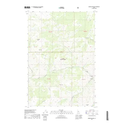 2020 Map of Bismark Mountain, 2020 Print