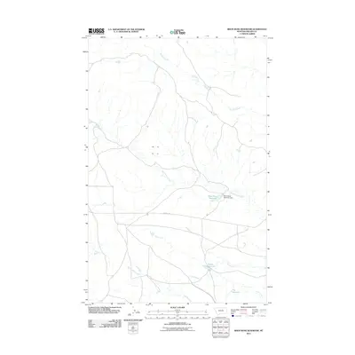 2011 Map of Bison Bone Reservoir, 2011 Print
