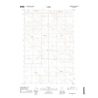 2020 Map of Bison Bone Reservoir, 2020 Print
