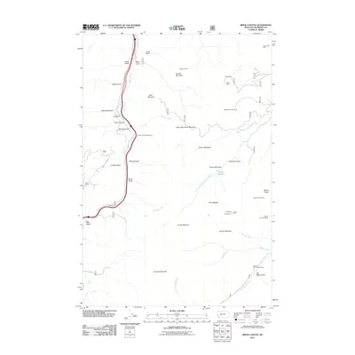 2011 Map of Bison Canyon, 2011 Print