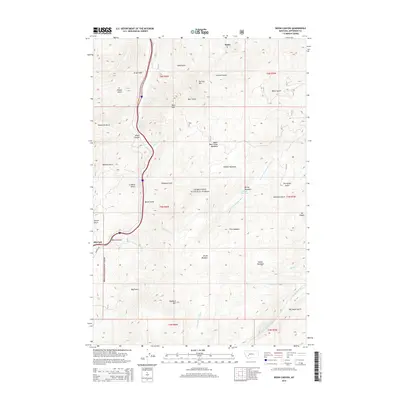 2014 Map of Bison Canyon, 2014 Print