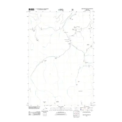 2011 Map of Bison Mountain, 2011 Print
