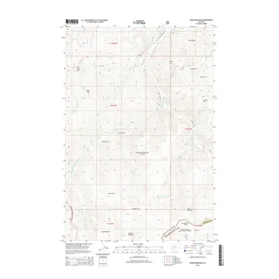 2014 Map of Bison Mountain, 2014 Print