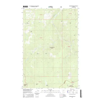 2017 Map of Bison Mountain, 2017 Print