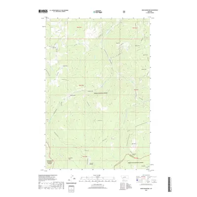 2020 Map of Bison Mountain, 2020 Print