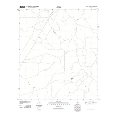 2010 Map of Bissett Mountain, 2010 Print