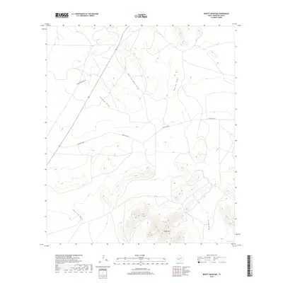 2019 Map of Bissett Mountain, 2019 Print