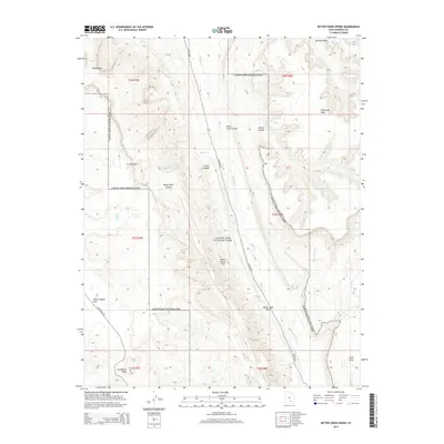 2014 Map of Bitter Creek Divide, 2014 Print