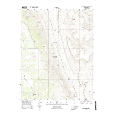 2017 Map of Bitter Creek Divide, 2017 Print