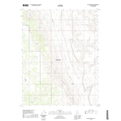 2020 Map of Bitter Creek Divide, 2020 Print