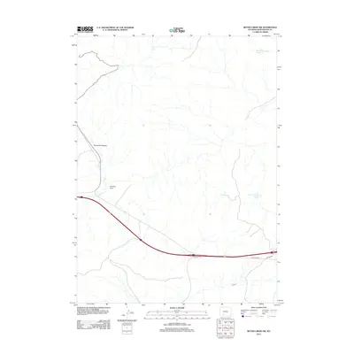 2012 Map of Bitter Creek NW, 2012 Print