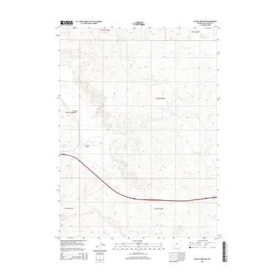 2015 Map of Bitter Creek NW, 2015 Print
