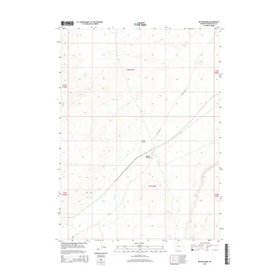 2015 Map of Bitter Creek, 2015 Print