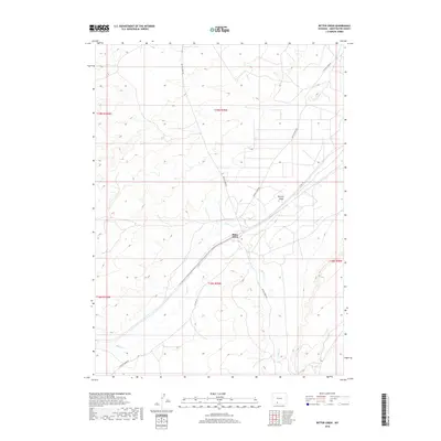 2018 Map of Bitter Creek, 2018 Print