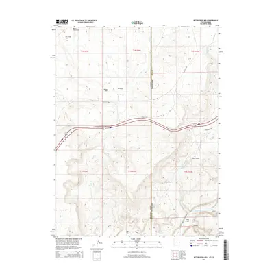 2014 Map of Bitter Creek Well, 2014 Print
