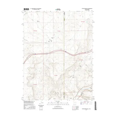 2017 Map of Bitter Creek Well, 2017 Print
