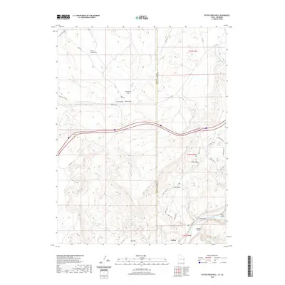 2020 Map of Bitter Creek Well, 2020 Print