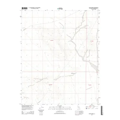 2015 Map of Bitter Spring, 2015 Print