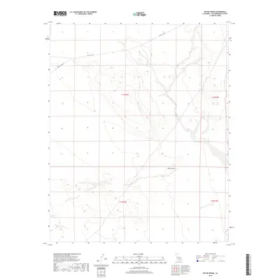 2018 Map of Bitter Spring, 2018 Print