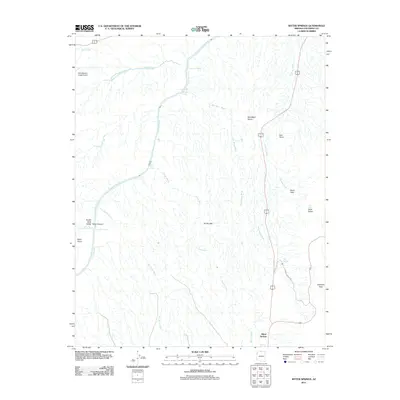 2011 Map of Bitter Springs, 2011 Print