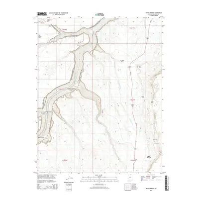 2014 Map of Bitter Springs, 2014 Print