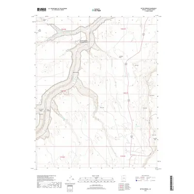 2018 Map of Bitter Springs, 2018 Print