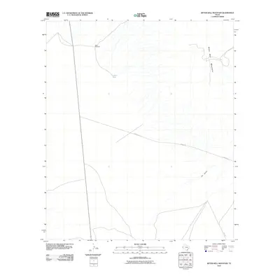 2010 Map of Bitter Well Mountain, 2010 Print