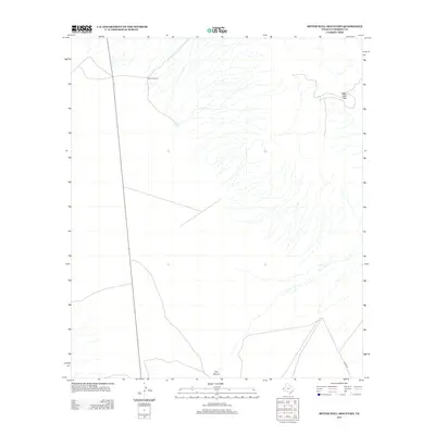 2012 Map of Bitter Well Mountain, 2012 Print