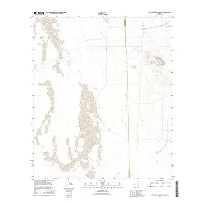 2016 Map of Bitter Well Mountain NW, 2016 Print