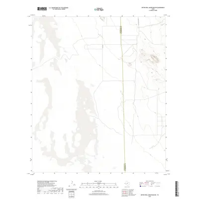 2019 Map of Bitter Well Mountain NW, 2019 Print