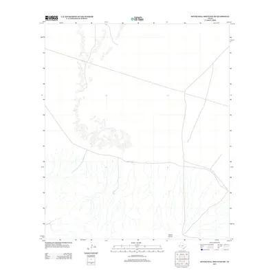 2013 Map of Bitter Well Mountain SW, 2013 Print