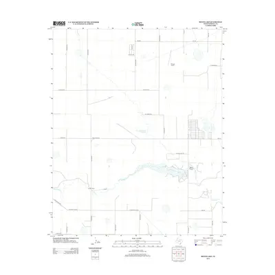 2012 Map of Bivins Lake, 2012 Print