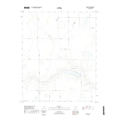 2019 Map of Bivins Lake, 2019 Print