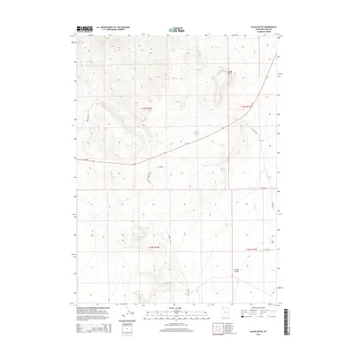 2014 Map of Black Butte, 2014 Print