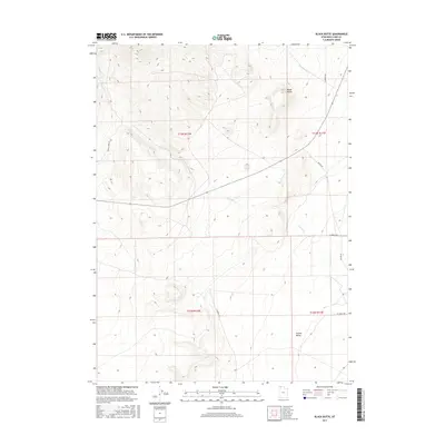 2017 Map of Black Butte, 2017 Print