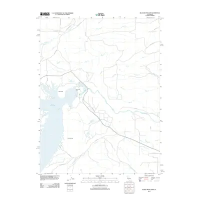 2012 Map of Black Butte Dam, 2012 Print